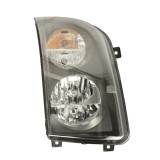 Far VW Crafter, 06.2013-04.2017, partea Dreapta, electric, tip bec H7+H7, cu lumini de zi, cu motoras, Hella