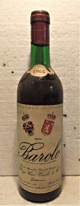 Z 24 - VIN BAROLO DOC, GATTINARA, recoltare 1965 cl 72 gr 13