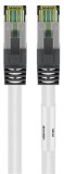 Cablu de retea RJ45 S/FTP CAT 8.1 cu mufe CAT 6A 10m Alb, Goobay G55129