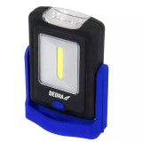 Lanterna 1w cob led + 3led, dreptunghiulara cu suport, cu baterii, Dedra