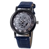 Ceas Dama GENEVA Model Skeleton Quartz - Model Albastru