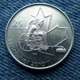 2L - 25 Cents 2010 Canada / Vancouver 2010 Paralympic Games - Wheelchair Curling, America de Nord