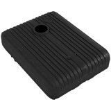 Outsunny Bază pentru Umbrelă din Plastic cu Consolă cu 2 Roți și M&acirc;ner, 80x60x19 cm, Negru | Aosom Romania