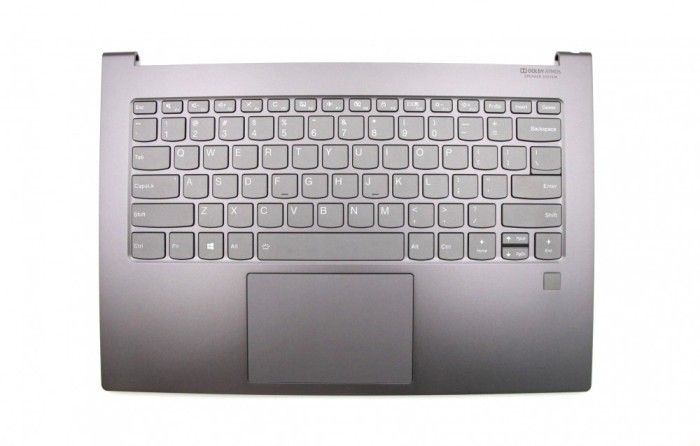 Carcasa superioara cu tastatura palmrest Laptop, Lenovo, Yoga C930-13IKB Type 81C4, 81EQ, 5CB0S72636, 5CB0S72607, AM18S000300, Iron Grey, layout US