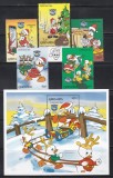 Grenada 1984 - Walt Disney, Serie + Colita, Cota 22.50 EURO, MNH