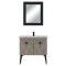 Set mobilier baie Cosmos, 3 piese, mocha mat, 90 cm