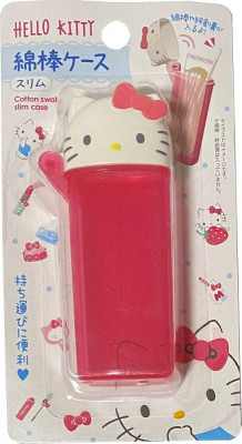 rio Hello Kitty Tampon din bumbac portabil Slim Case 4.7 &amp;times; 10.3 cm Machiaj Trave foto