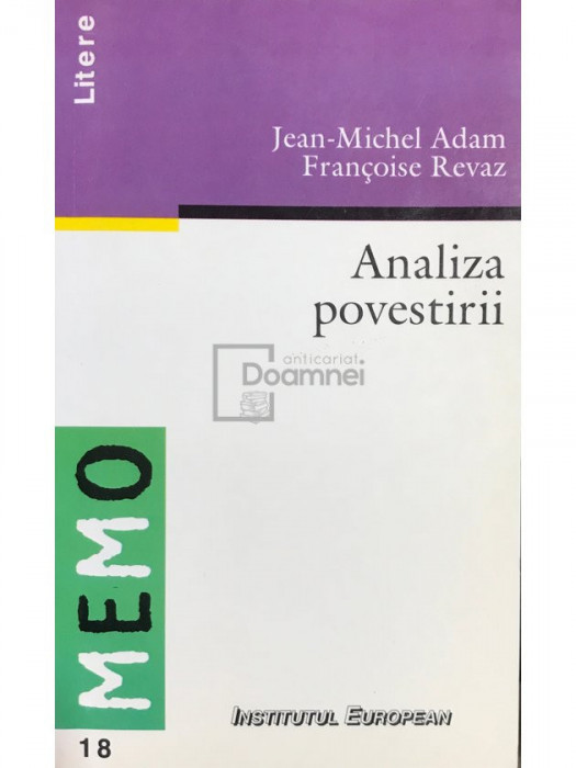 Jean-Michel Adam - Analiza povestirii (editia 1999)