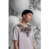 Medicine tricou din bumbac barbati, culoarea gri, cu imprimeu