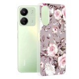 Husa compatibila xiaomi redmi 13c 4g / poco c65, slim series, bloom of ruth gray