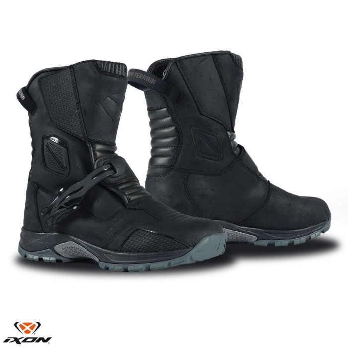 Ghete (cizme) pentru scuter - motocicleta Touring/Adventure barbati All Season Ixon model Klay WP MS culoare: negru (100% waterproof) 40