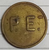 (MR39) JETON ROMANIA - PE, AMBELE FETE IDENTICE
