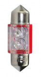 Set 2 Buc Bec Led M-Tech C5W 12V SV8,5-8 Rosu LB025R, General