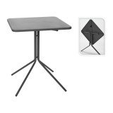 Masa pliabila patrata 58X58XH70 cm, Gri inchis