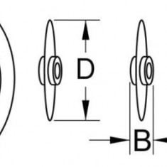 ROATA TAIETOARE DE REZERVA PENTRU APARAT DE DEBITAT TEVI. METAL. 18.2 X 3 MM