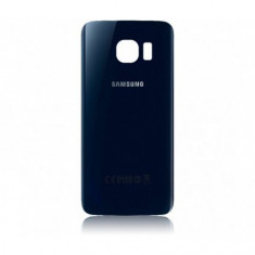 Capac baterie cu geam camera / blitz , Samsung G925 Galaxy S6 Edge Dark-Blue Orig Swap. foto