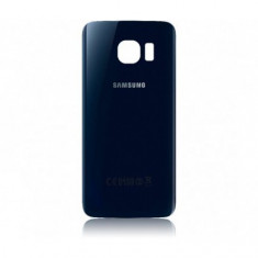 Capac baterie cu geam camera / blitz , Samsung G925 Galaxy S6 Edge Dark-Blue Orig Swap.