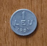 1 leu 1951, RPR / Rom&acirc;nia, aluminiu