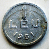 1.801 ROMANIA RPR 1 LEU 1951, Aluminiu