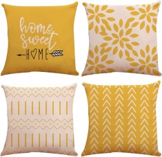Huse de perna YLL 18x18, Huse de perna pentru canapea, Huse de perna decorative pentru exterior, set de 4 pentru canapea extensibila ?i ma?ina 18x18 i foto