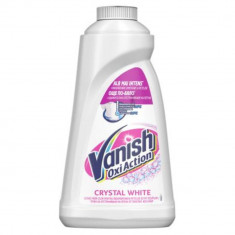 Solutie Rufe VANISH Oxi Action Crystal White,1L, Fara Clor, Detergent Automat pentru Haine Albe, Detergent Lichid pentru Haine Albe, Solutii Curatare