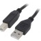 Cablu USB 2.0 A-B Aurit 3m Negru