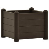 Cumpara ieftin Strat inaltat de gradina, cafeniu, 43x43x35 cm, PP