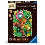 Cumpara ieftin Ravensburger - Puzzle contur din lemn Marvel Groot 150 piese