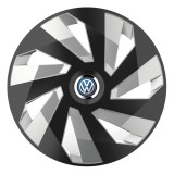 Cumpara ieftin Set 4 Capace Roti Autohelix MSA&reg;, potrivite jantelor de R16, pentru Volkswagen, model vector black and silver