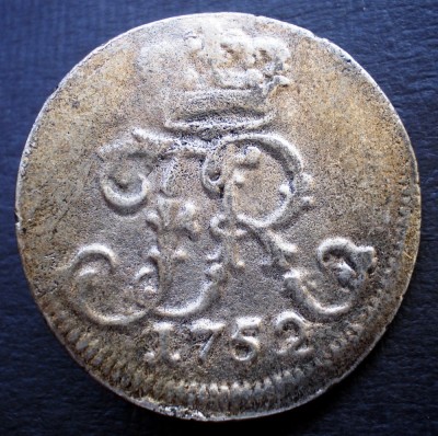 7.768 NASTURE MARE REPLICA MONEDA PRUSIA FRIEDRICH II CEL MARE 1752 foto