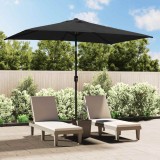 Cumpara ieftin Umbrelă de soare exterior, st&acirc;lp metal, antracit, 300x200 cm