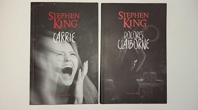 Stephen King - Carrie + Dolores Claiborne (Ed. Nemira, 2014) supernatural body horror thriller paranormal fiction foto