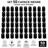 Cumpara ieftin Set 50 capace negre pentru valve