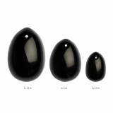Bile de gheișă - La Gemmes Set de ouă de Yoni negru obsidian