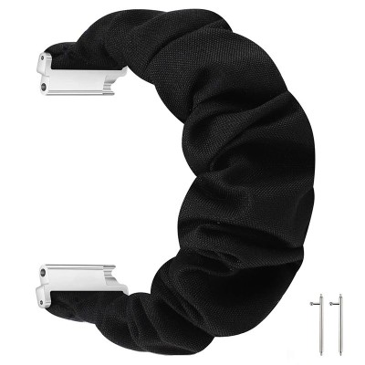 Curea textila elastica, compatibila Samsung Galaxy Watch Active 2, telescoape Quick Release, Scrunchies 5 foto