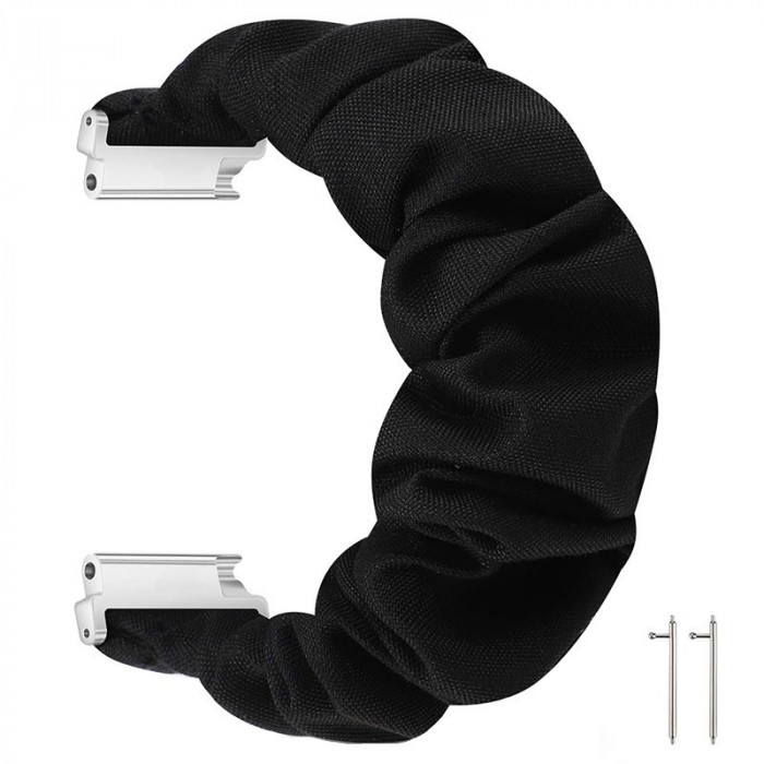 Curea textila elastica, compatibila Samsung Galaxy Watch Active 2, telescoape Quick Release, Scrunchies 5