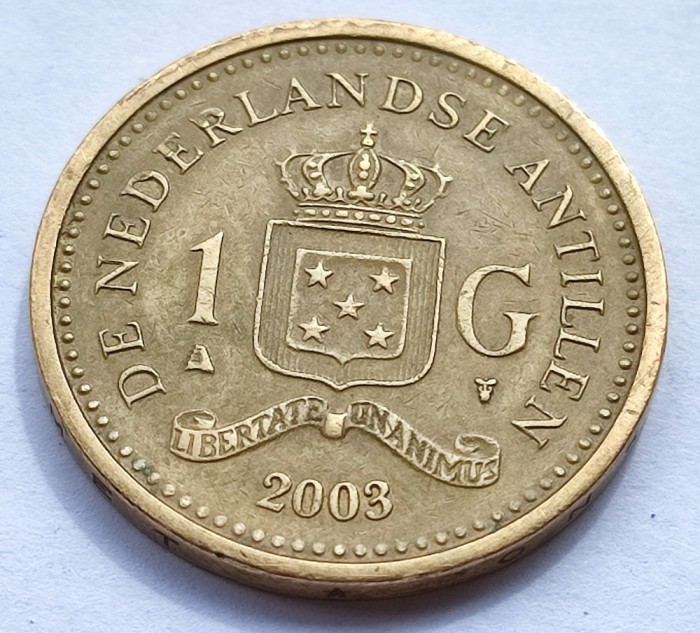 304. Moneda Antilele Olandeze 1 gulden 2003