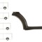 Prag metalic Ford Transit/Tourneo (V347/8), 05.2006-04.2013, Transit (V184/5), 05.2000-04.2006, fata, Stanga, sub usa fata; cu 1/3 segment aripa (ari
