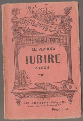 Al. Vlahuta - Iubire foto