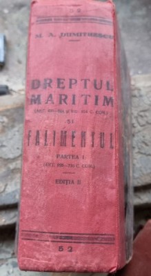 DREPTUL MARITIM SI FALIMENTUL, PARTEA I ART.695-730 C. COM. foto