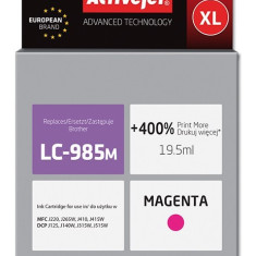 Cartus compatibil LC 985M XL Magenta pentru Brother, Premium Activejet, Garantie 5 ani