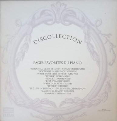 Disc vinil, LP. Pages Favorites Du Piano-COLECTIV foto