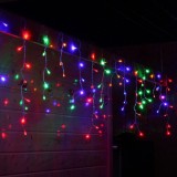 Instalatie Craciun Turturi 12m Multicolor, 300 LED-uri, 8 Jocuri Lumini, Interior/Exterior, Consum Redus