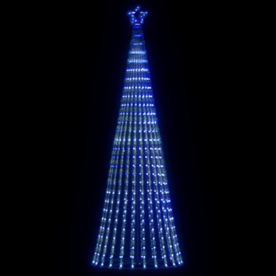 vidaXL Pom de Crăciun LED 475 LED-uri Albastru 247 cm foto