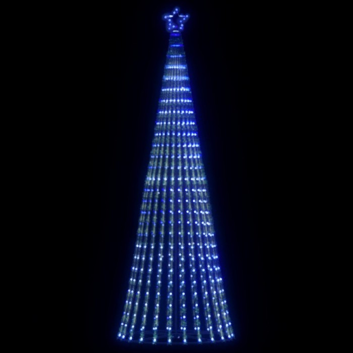 vidaXL Pom de Crăciun LED 475 LED-uri Albastru 247 cm
