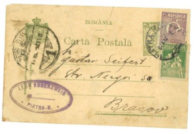 Carte poștală circulată1922 foto