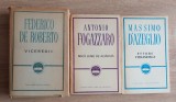 3x LITERATURĂ ITALIANĂ: Federico De Roberto,Antonio Fogazzaro, Massimo D&#039;Azeglio