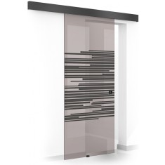 Usa culisanta Boss &reg; Black, model Speed negru, 60x215 cm, sticla 8 mm bronz securizata, glisanta in ambele directii