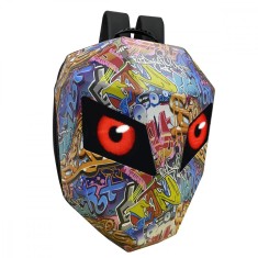 RUCSAC RIGID CU ECRAN LED SIBLUETOOTH - DEVIL EYES 36*18*48 cm- MULTICOLOR - MOTOCICLETA / ATV /BICI