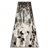 Modern GLOSS covor, traversa 409A 82 Cub stilat, glamour, art deco negru / gri / aur, 60x200 cm, Dreptunghi, Polipropilena